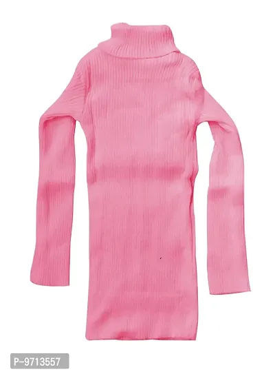 KAYU Girls Winter Wear Combo of Super Warm Full Sleeves High Neck Skivvy and Woolen Palazzo (Pack of 2) (10110-0671300-00-IW-P2-28_Pink/Black_6-7 Years)-thumb2