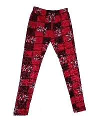 KAYU? Girl's Velvet Printed Leggings Fashionable for Winters [Pack of 5] Multicolor35-thumb1