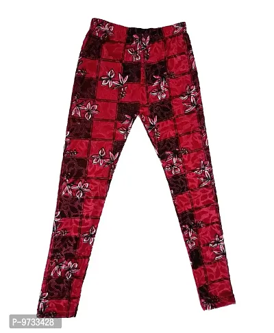 KAYU? Girl's Velvet Printed Leggings Fashionable for Winters [Pack of 5] Multicolor35-thumb2