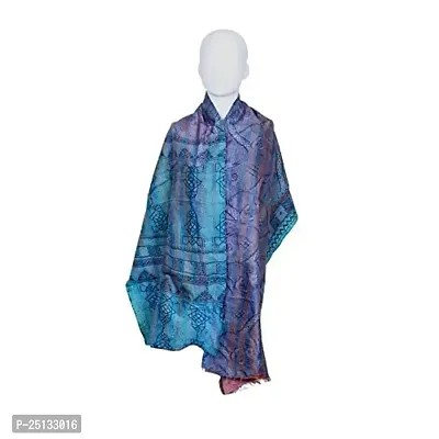 Elite Multicoloured Silk Printed Stoles For Women-thumb3
