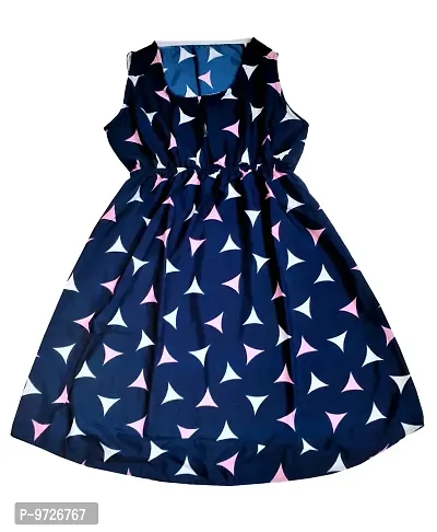 KAYU? Kids Girl's Crepe Printed Frock Dress for Girl's - Regular Fit [Pack of 3] Multicolor4-thumb4