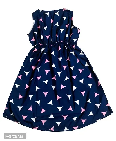 KAYU? Kids Girl's Crepe Printed Frock Dress for Girl's - Regular Fit [Pack of 3] Multicolor8-thumb3