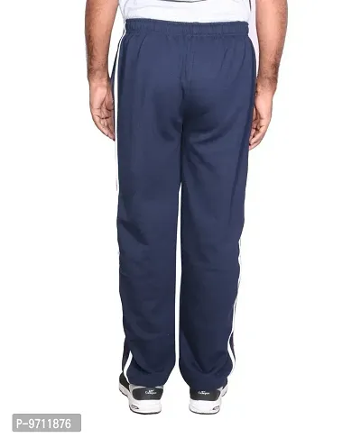 Indistar Men's Premium Cotton Warm Wollen Lower/Track Pants with 1 Zipper Pocket and 1 Open Pocket for Winter_Blue_Size-40-thumb4