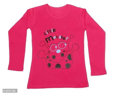 Indistar Girls Cotton Full Sleeve Printed T-Shirt (Pack of 3)_Pink::Yellow::Red_Size: 14-15 Year-thumb5