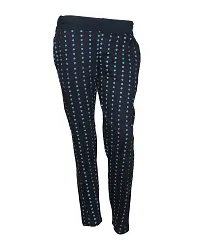 Indistar Women Cotton Printed Lower/Track Pants with 2 Open Pocket(Pack of 2)_Color-Blue/Black_Size-40_73200-1013-IW-P2-40-thumb3