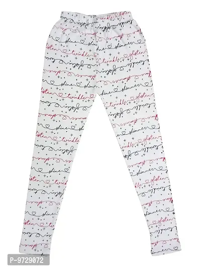 KAYU? Girl's Cotton Printed Leggings Slim Fit Cotton Stretchable Leggings [Pack of 4] Multicolor23-thumb2