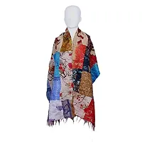 Elite Multicoloured Silk Printed Stoles For Women-thumb1