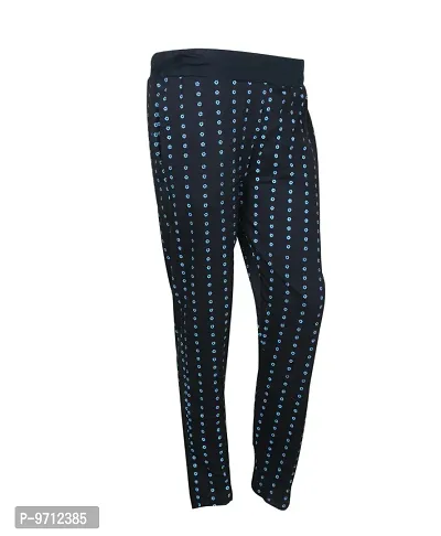 Indistar Women Cotton Printed Lower/Track Pants with 2 Open Pocket(Pack of 2)_Color-Blue/Black_Size-40_73200-1013-IW-P2-40-thumb5