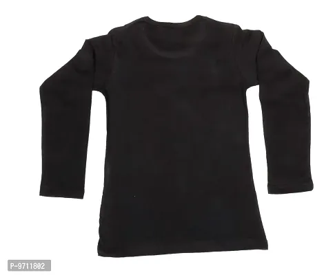 Indistar Girls Cotton Full Sleeve Printed T-Shirt (Pack of 2)_Black::Purple_Size: 8-9 Year-thumb3