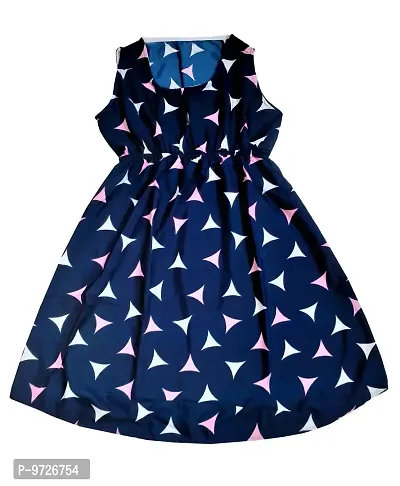 KAYU? Kids Girl's Crepe Printed Frock Dress for Girl's - Regular Fit [Pack of 3] Multicolor7-thumb2