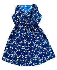 KAYU? Kids Girl's Crepe Printed Frock Dress for Girl's - Regular Fit [Pack of 2]-thumb3