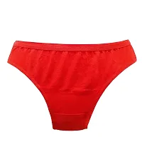 KAYU? Women's Cotton Solid Panty [Pack of 2] Red, Black1-thumb1