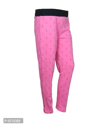 Indistar Cotton Printed Lower/Track Pants/Pyjama for Women(Pack of 2)_Color-Pink/Black_Size-XX-Large_73200-1213-IW-P2-W-XXL-thumb3