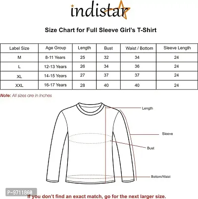 Indistar Girls Cotton Full Sleeve Printed T-Shirt_Gray_12-13 Years-thumb4