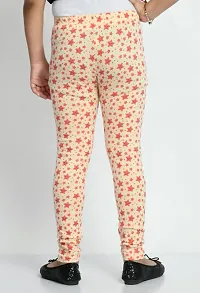 Stylish Beige Cotton Printed Leggings For Girl-thumb4