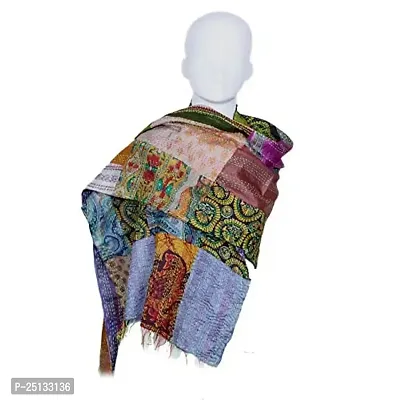 Elite Red Viscose Printed Stoles For Women