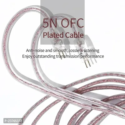 Concept Kart JCALLY PJ2 0.75MM QDC Upgrade Cable, 5N Oxygen Free Copper Lossless Anti-Noise Resolution 3.5MM Plug Earphone Upgrade Cable with Mic-thumb3