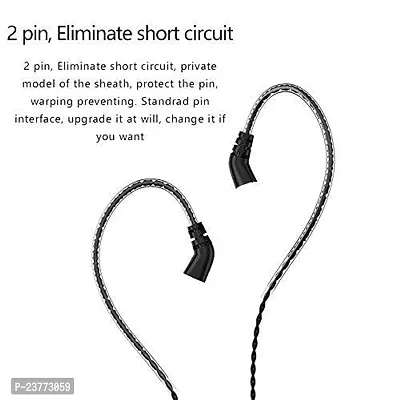 Concept Kart BLON Replacement 3.5 mm With Mic Cable with 2 pin only for BLON BL-01, BL 03 BLON BL-05 BL 05S (3.5MM Jack, Black)-thumb3