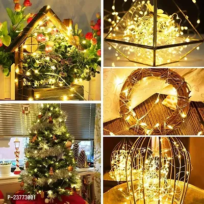 3 Meter LED Fairy String Light Warm White, 10ft (30 Bulbs) Outdoor/Indoor Lights | USB Powered | Starry Decoration Light for Diwali, Wedding, Birthday Party, Home Wall Bedroom Decoration (Pack Of 2)-thumb2