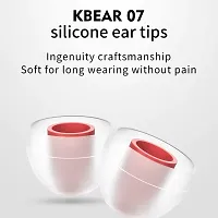 KBEAR KB07 Silicone IEM Earphone Eartips, 5 Pairs (S/M/L/M-/M+) Soft  Elastic Noise Reduction Comfortable Replacement earplugs-thumb1