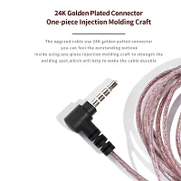 Concept Kart JCALLY PJ2 0.75MM QDC Upgrade Cable, 5N Oxygen Free Copper Lossless Anti-Noise Resolution 3.5MM Plug Earphone Upgrade Cable with Mic-thumb1