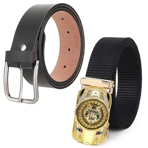 Pack Of 2 Stylish Belt Combo for Men Boysnbsp;