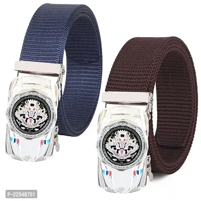 Pack Of 2 Stylish Belt Combo for Men  Boysnbsp;-thumb0