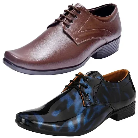 Trendy Formal Shoes Combo For Men And Boys (Pack Of 2)