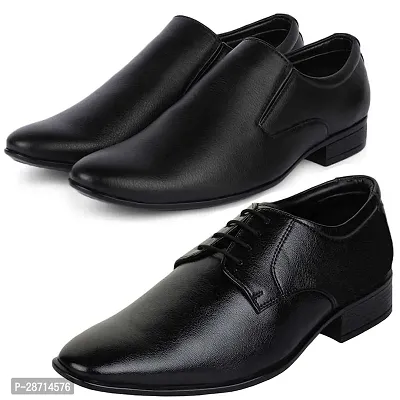 Trendy Formal Shoes Combo For Men And Boys (Pack Of 2)-thumb0