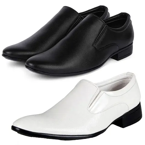 Urbane Trendy Formal Shoes Combo For Men And Boys (Pack Of 2)