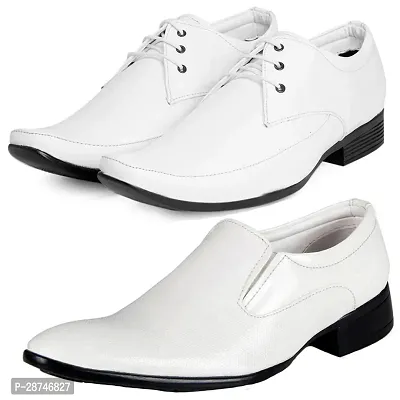 Classy Solid Formal Shoes for Men, Pack of 2