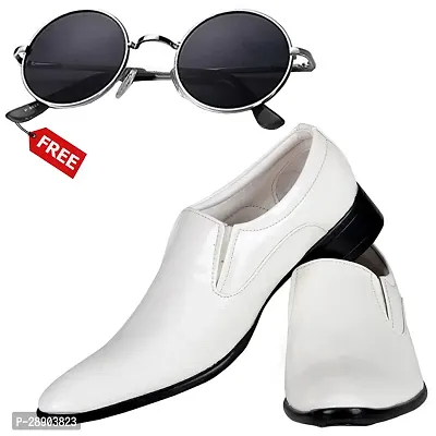 Classic Solid Formal Shoes For Men With Sunglass-thumb0