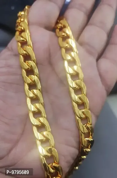 Thick and Heavy Gold Plated Chain Short Length, 10 mm thick Chain