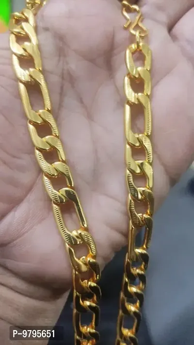 Thick and Heavy Gold Plated Chain Short Length 10 mm thick Chain-thumb0