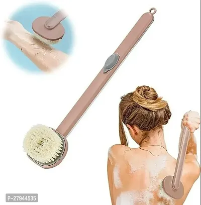 Long Handle Body Brush for Shower - Shower Gel Storage Body Scrubber for Use in Shower Scrub Skin with Ergonomic Handle Bath Massage Cleaning Brush-thumb0