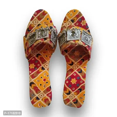 Namaste India Handicrafts Printed Synthetic Sliders for Women and Girls-thumb0