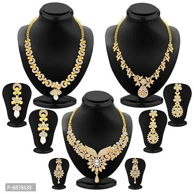 Gold plated necklace 3 set-thumb0