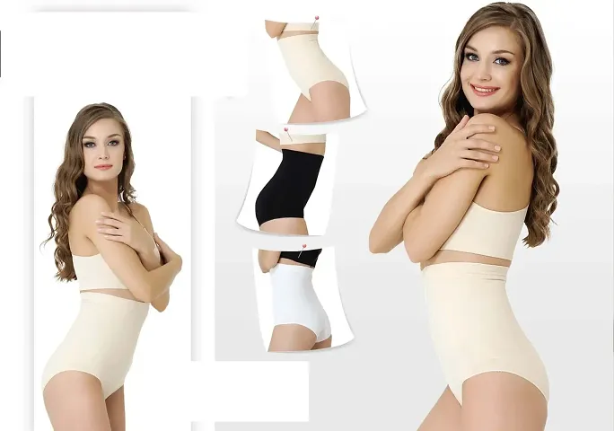 Women's High Waist Shapewear with Anti Rolling Strip Tummy Control Tucker