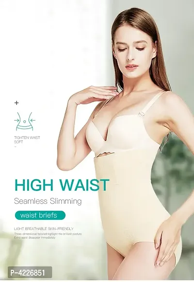 Women's High Waist Shapewear with Anti Rolling Strip Tummy Control Tucker