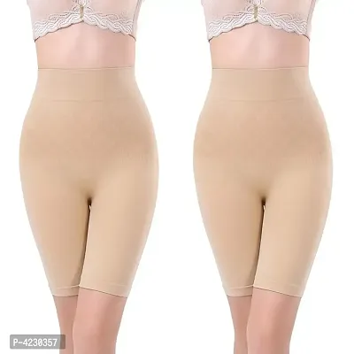 Comfortable High Waist Shapewear With Anti Rolling Strip Tummy Control Tucker( Pack Of 2 )