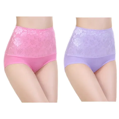 Stylish Spandex Hipster Panty - Pack Of 2