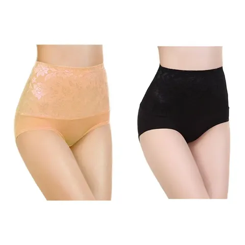 Stylish Spandex Hipster Panty - Pack Of 2