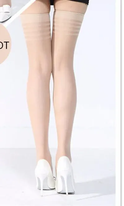 Stylish Net Elasticated Stockings For Women