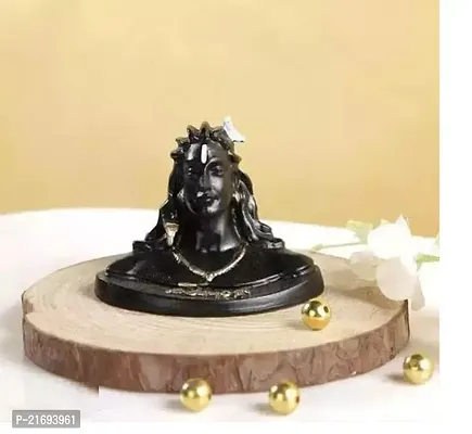 Premium Quality Small Diyogi Shiva Idol Statue For Car Dashboard Small, Adiyogi Statue For Home, Tabletop, Officedesk-thumb0