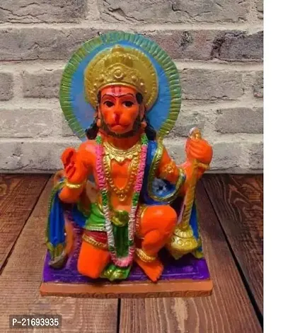 Premium Quality Real Craft Flat Hanuman Orange Colour