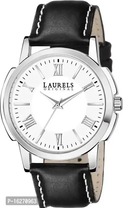 Laurels Leather Analog Men's Watch(LWM-SLIM-070907)