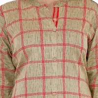 Stylish Cotton Checked Kurti And Cotton Pant Set-thumb4