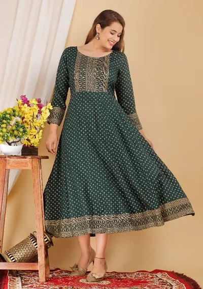 Rayon Anarkali Kurtis