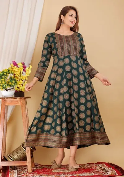 Rayon Anarkali Kurtis