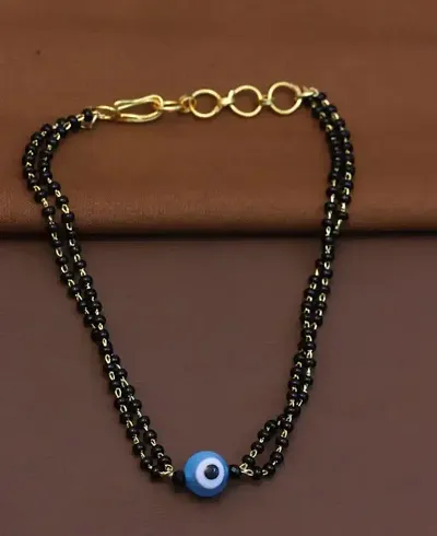 Evil Eye with beads bracelet for women Brass handmade jewelry